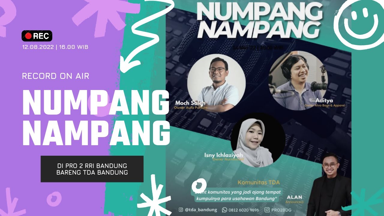 Numpang Nampang | Record On Air di Radio Pro 2 RRI Bandung Bareng ...