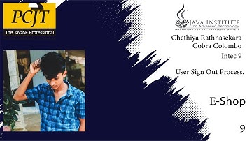 Web Programming 1| Task 09| eShop | 1st year | Java Institute