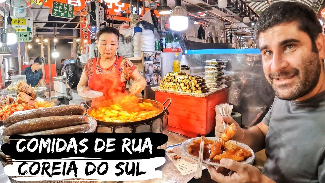 PROVANDO COMIDAS DE RUA NA COREIA