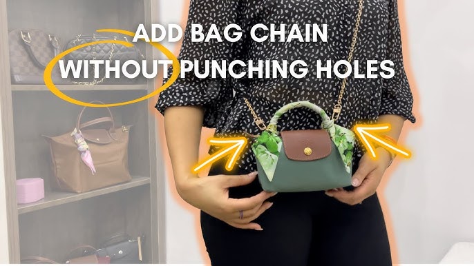 EASILY ADD A BAG STRAP WITHOUT PUNCHING HOLES