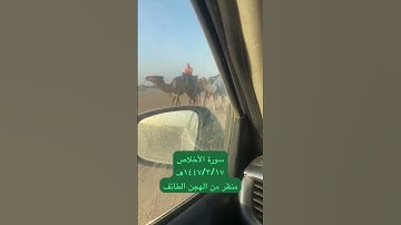 دحيم الحماد ١٤٤٧ه سورة الإخلاص منظر من سوق الهجن بالطائف