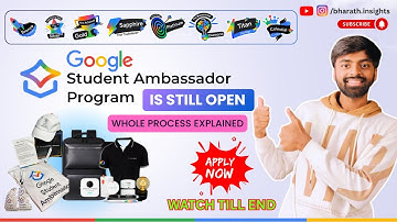 🎯 Google Student Ambassador Program 2025 | Roles, Perks & Application Process