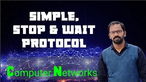 Simple | Stop and Wait | Protocol in computer networks | STOP and WAIT protocol in computer networks