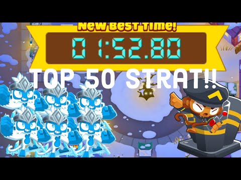 Btd6 Race “Iced In” in 1:52.80 Top 50 Strat!!