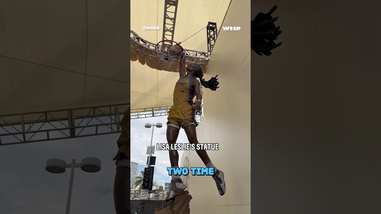 Lisa Leslie: champion, trailblazer, icon. Now, statue. Her legacy, forever in LA. 💜💛
