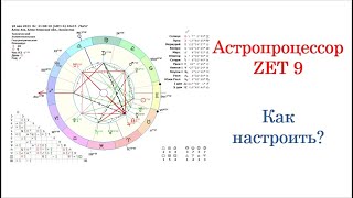 Астропроцессор Zet 9. Как настроить