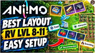 Best Layout for RV Level 8 - 11 in Aniimo ~EVERYTHING YOU NEED TO KNOW TO LEVEL UP FAST!~