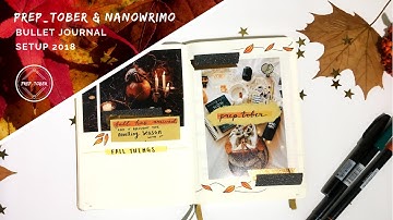 prep_tober & nanowrimo bullet journal setup 2018