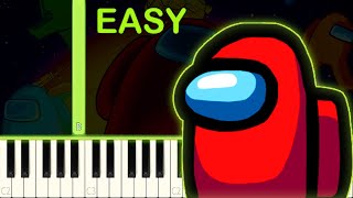 AMONG US | MENU THEME - EASY Piano Tutorial screenshot 1