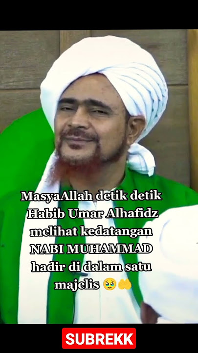 Detik-Detik Habib Umar Melihat kedatangan NABI MUHAMMAD #shorts #habibumarbinhafidz