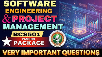 Software engineering| BCS501| Passing package| very important questions |80+ garantee|Fix questions 