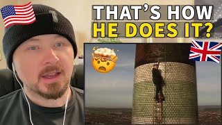 American Reacts to Fred Dibnah Laddering a Chimney