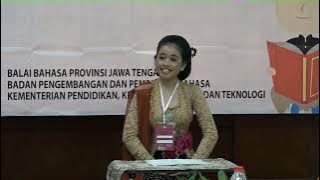Festival Tunas Bahasa Ibu 2022: Juara 1 Putri Nembang Macapat SMP