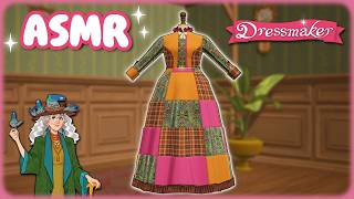 Dressmaker ASMR ♡ Making a Warm Eclectic Dress 🧵 | Whispering & Sewing Sounds ✨