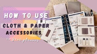 how to use cloth and paper accessories