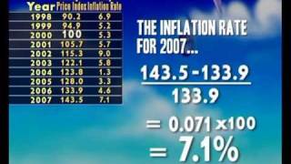 How do you calculate inflation using the current CPI rate?