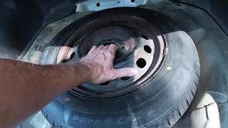 Putting a full size spare tire in the 2003 Honda Civic LX