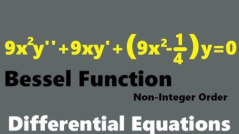Bessel Function 9x^2y
