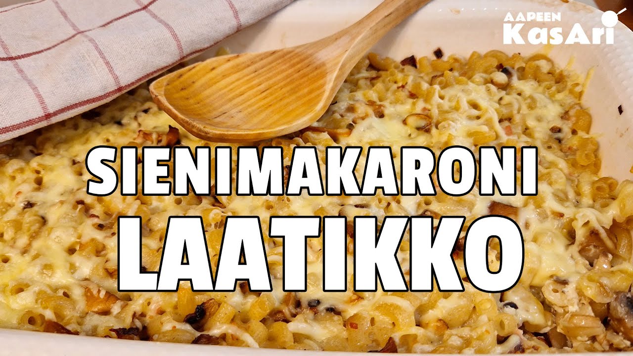 Alle 5 euron sienimakaronilaatikko kuudelle | 