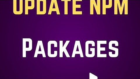 How To Update NPM Packages. #nodejs  #typescript  #typescript