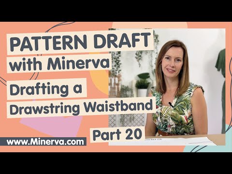 Pattern Drafting For Beginners Part 20 - Drafting a Drawstring Waistband