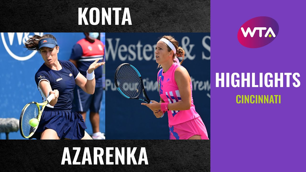 Johanna Konta vs. Victoria Azarenka | 2020 Cincinnati Semifinal | WTA Highlights