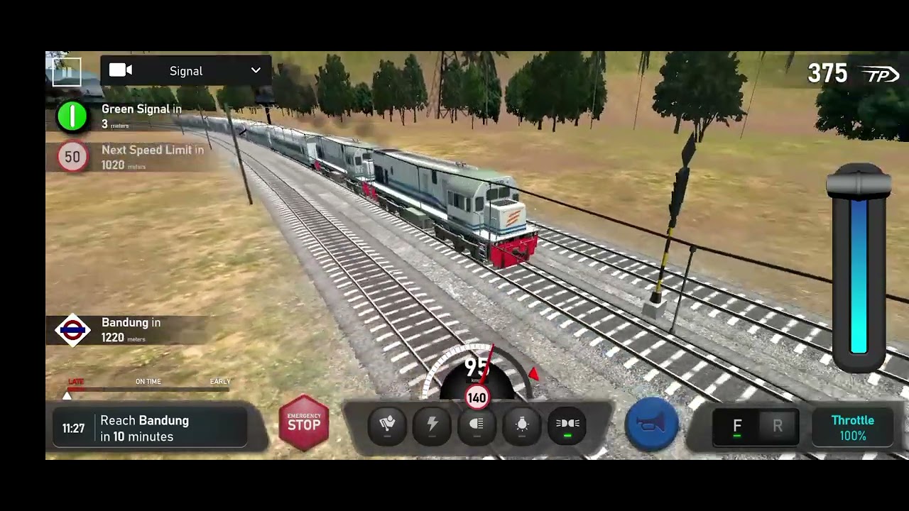 Main kereta dabel traksi ganda