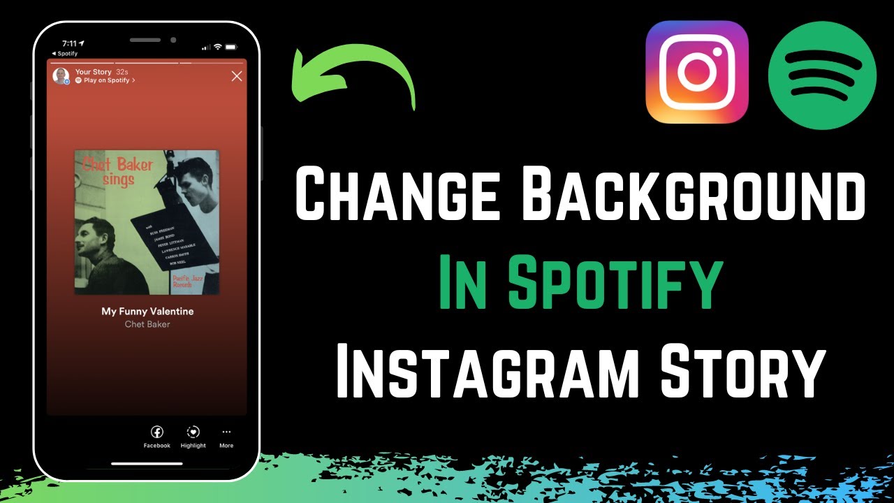 How to Change Background in Spotify Instagram Story ! - YouTube