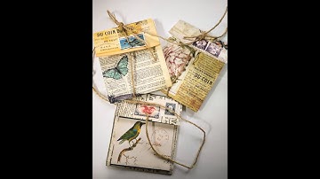 #roxysweeklychallenge Mini  trifold  accordion ephemera holder -week30 #junkjournals#journalpocket