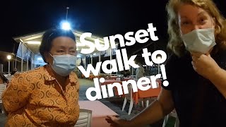Sunset Walk from Market Village to Ketsarin Restaurant Hua Hin