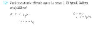 Digital Logic Basics: Memory Size Calculation (Problem 1.2) | Bytes, KB, MB, GB Explained