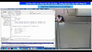 Lập Trình Hướng Đối Tượng Bài 7  lớp Cn2 K18 K19 K20 GV ThS Cáp Phạm Đình Thăng