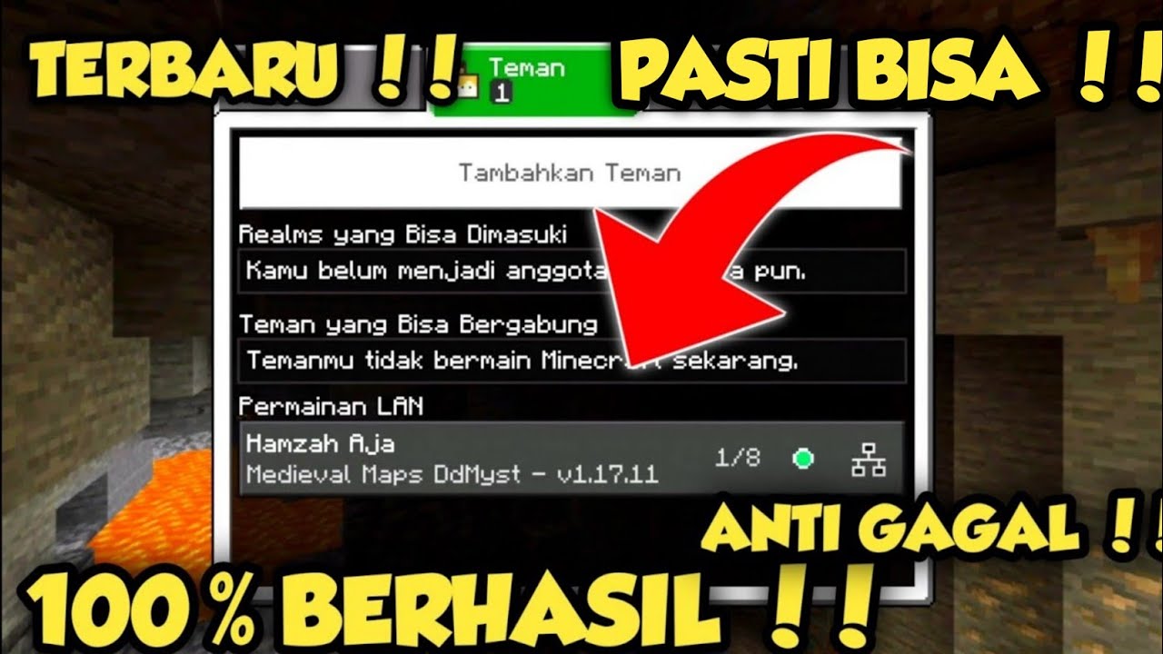 Cara Mabar Multiplayer Gabungan Main Bareng Di Minecraft PE MCPE - YouTube
