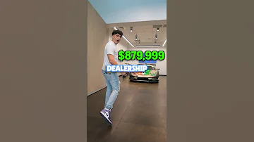 What’s the Cheapest thing in a Lamborghini Dealership?