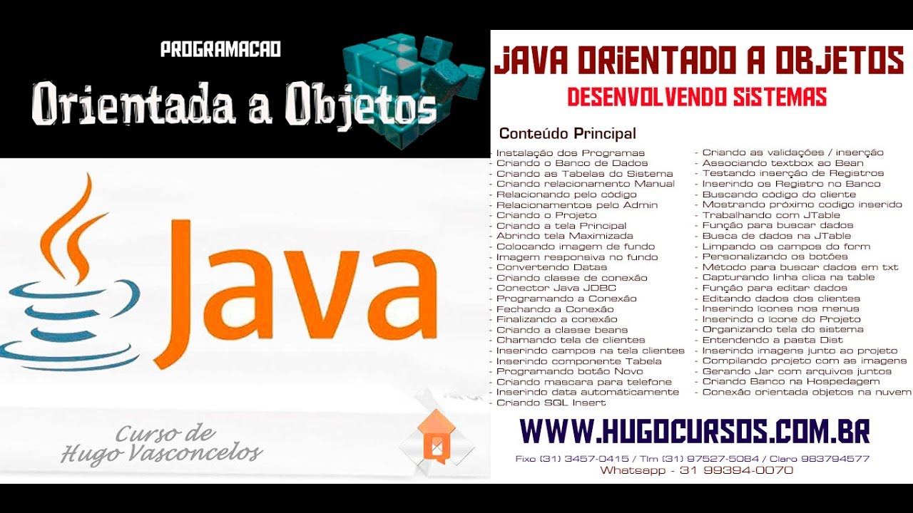Curso Java Orientado a Objetos - Aula 03 - Criando o Banco de Dados ...