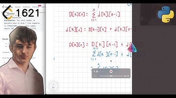 Leetcode 1621. Number of Sets of K Non-Overlapping Line Segments
