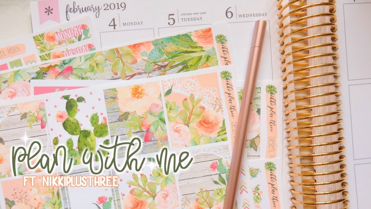 Plan with me in my Erin Condren Life Planner | ft. NikkiPlusThree - YouTube
