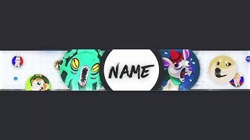 Free Agar.io Banner Template For YouTube