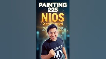 NIOS Painting 225 Practical Solution ✅ 10th Full Marks File 2025-26 #niospractical
