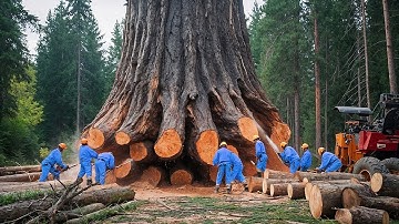 Momentos Extremos de Tala de Árboles con Grandes Motosierras