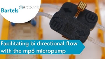 Facilitating bi directional flow with the mp6 micropump