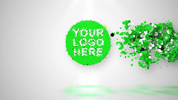 Particle Logo Reveal intro video v1