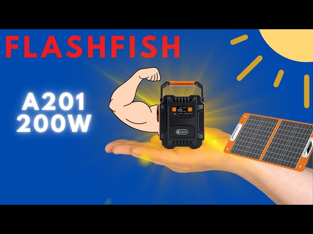 Test du générateur électrique solaire Flashfish E200 de chez Tomtop