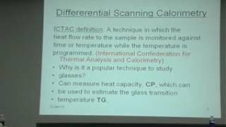 Experimental techniques 1: DSC, MDSC, Imaging techniques by Jaydeep Basu