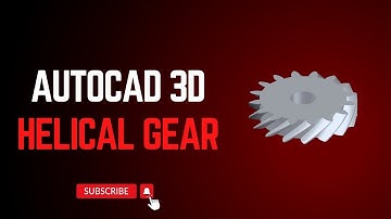 AutoCAD 3D Helical Gear Design