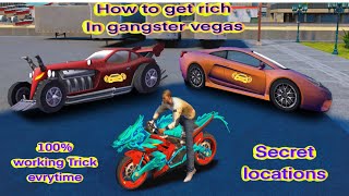 How to get rich in gangster Vegas | Secret location for super cars | gangstar vegas super bike