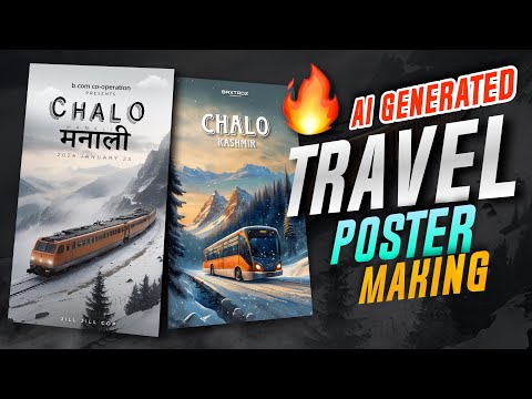 AI GENERATED TRAVEL POSTER MAKING 