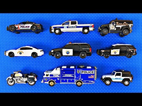 Police Cars for Kids | Learn Police Vehicle Names & Colors | Fun & Educational Organic Learning