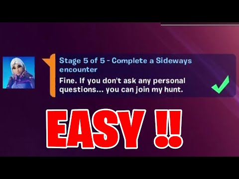 Complete a Sideways encounter Fortnite