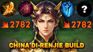 CHINA DI RENJIE INSANE ATTACK SPEED BUILD &amp; SEMI TANK IN HIGH RANK! | HONOR OF KINGS